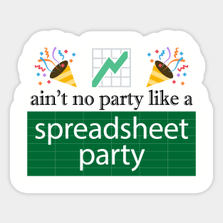 Funny Excel: Spreadsheet Party Sticker